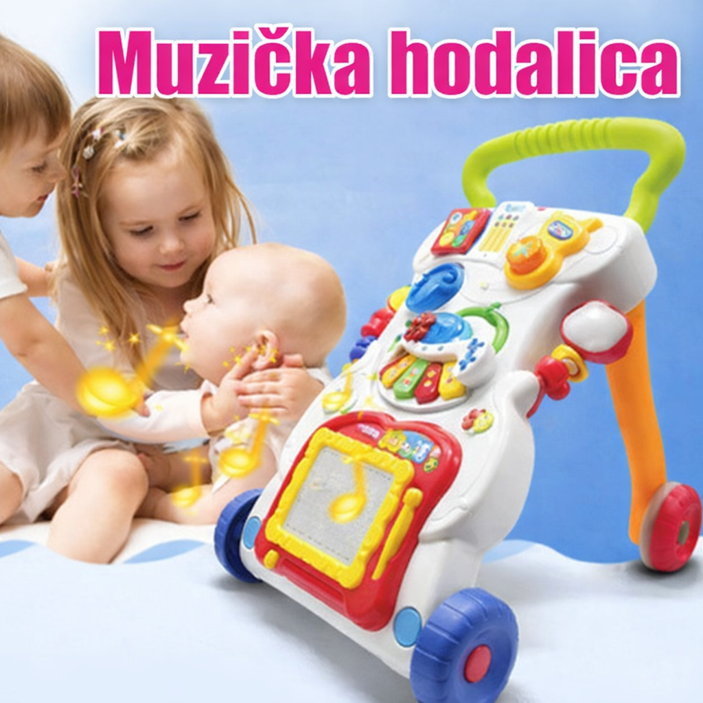 Muzička Hodalica Za Bebe Sa Edukativnim Panelom