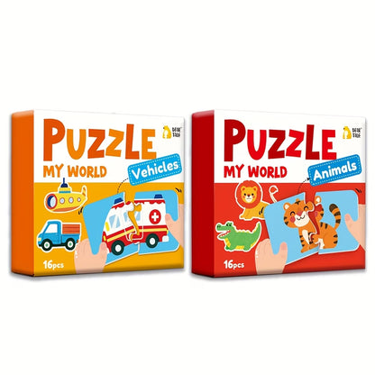 Montessori Puzzle – Edukativna Igračka za Razvoj Logike i Motorike